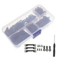 thumbnail image 1 of Raindrops  Frame Hook Combinations Hanging Kit D Ring Picture Hangers Wall Hooks Black, 1 of 1