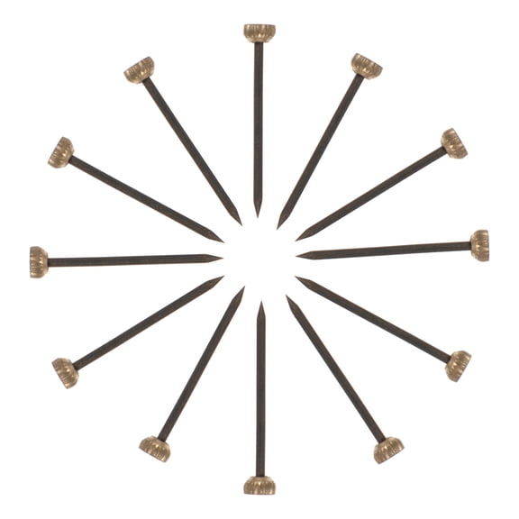 Raindrops Picture Hangers 60Pcs Black Alloy Nails for Picture Frames 1in