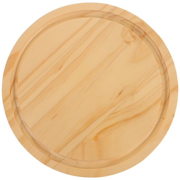 Raindrops Pine Cheese Board Round Cutting Chopping Bar Cake Plate Tray
