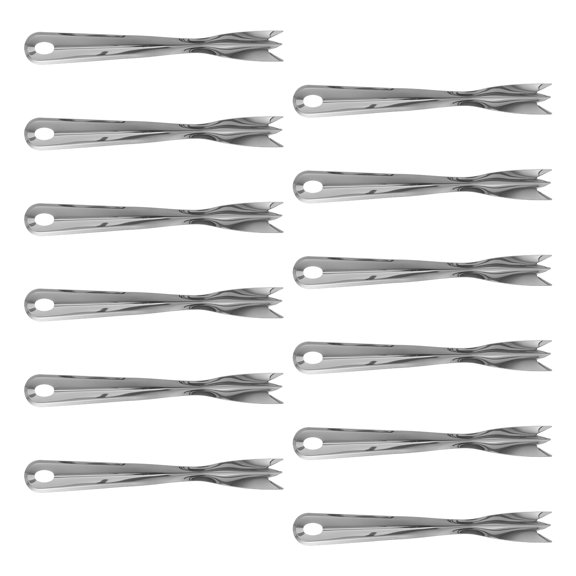 DEMACRIO Pineapple Peeling And Core Removing Device Stainless Steel Silver 12Pcs 6.2X0.7X0.6In