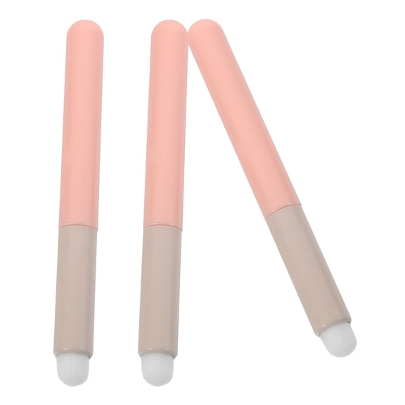 Raindrops Pink Lip Brush Applicators with Ergonomic Design for Women Made of Artificial Fiber and Wood Lightweight Travel Size