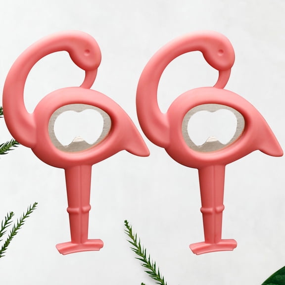 FOMIYES Metal Beer Opener Pink Multifunction Bottle Opener for Removing Caps 2Pcs