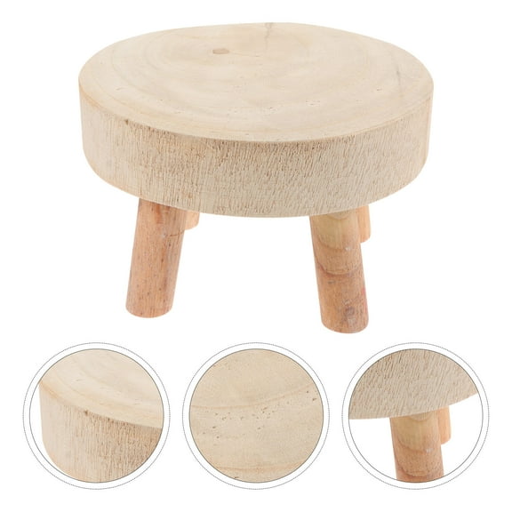 Raindrops  Planters for Indoor Plants Solid Wood Bracket Pedestal Holder