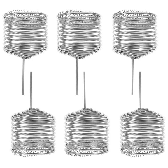 Raindrops Planting Fertilization Container Fertilizer Baskets 6Pcs Silver 5.50X2.80X2.80Cm For Balcony Plants