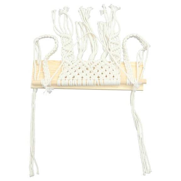 Raindrops Decorative Hanging Shelf Cotton Thread 1Set 25.6X13.8In