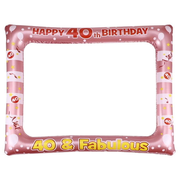 Raindrops Plastic Birthday Photo Frame for Special Moments Pink Lightweight Easy to Use 1 Pc