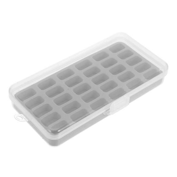 Raindrops Plastic Bobbin Storage Box Organizer for Sewing Machine Bobbins and Thread Spools Quilting Craft Storage Small Sewing Box Clear Plastic Case