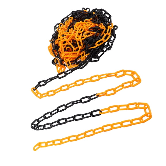 LABRIMP Durable Plastic Chain Barrier for Traffic Posts Parking and Construction Sites
