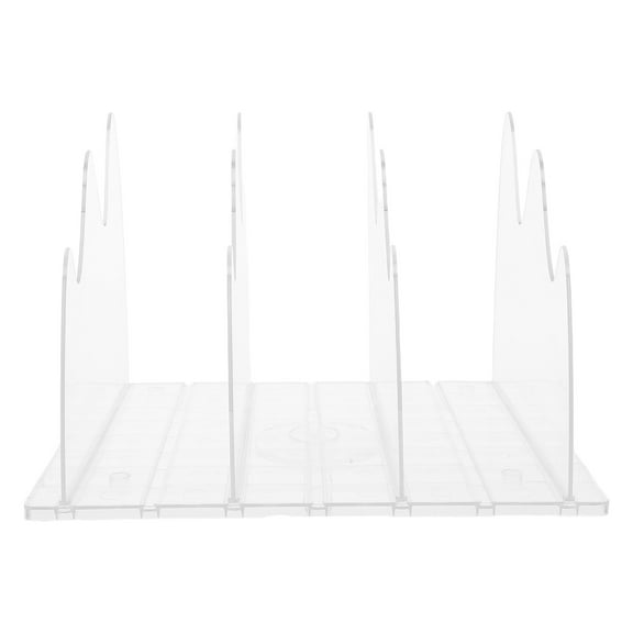 Raindrops Plastic Clear Purse Divider Organizer Desk File Sorter Divider Closet Shelf Storage Supplies Bookshelf File Holder Stand for Bedroom Closet