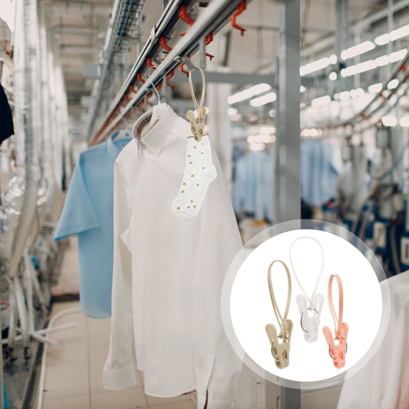 Raindrops 36Pcs Assorted Color Sock Clips with Plastic Clips for Secure Clothes Hanging