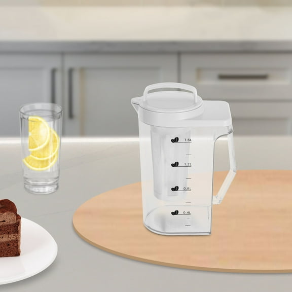 Raindrops  Plastic Cold Brew Coffee Pitcher Portable Maker Transparent