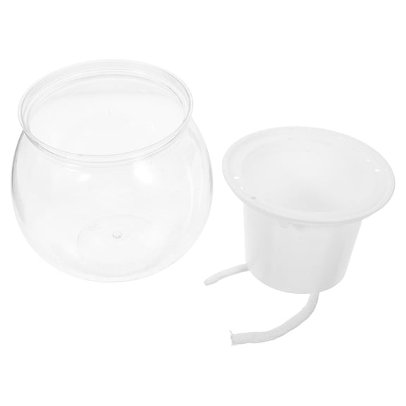 Raindrops Plastic Fish Bowl Hydroponic Container Transparent Aquarium Hydroponic Planter Aquarium Vase Pot Goldfish Tank Vase Small Aquarium