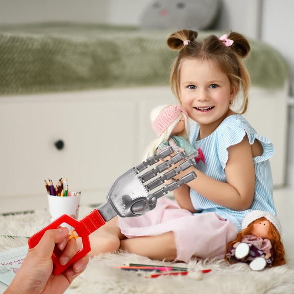 Raindrops Plastic Robot Hand Grabbing Tool with Unique Mechanical Arm for Problem Solving and Exploration