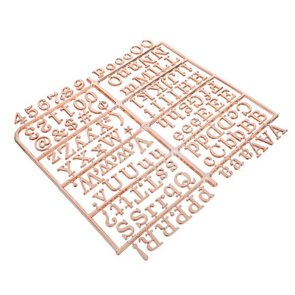 Raindrops Plastic Letters for Letter Board Golden Felt Sign Board with Magnetic Message Creation for School