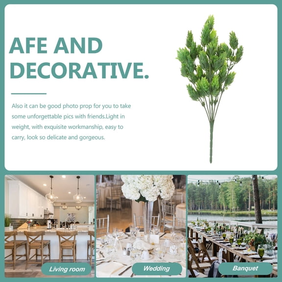 FOMIYES 1Pc Artificial Green Plant for Home Decor, Realistic Simulation for Romantic and Natural Flower Arrangements