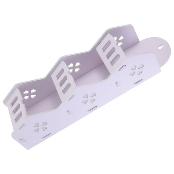 Raindrops Plastic Three Compartments Wall Hanging Rack Mobile Phone Shelf Self-assembly Storage Rack (Single Small, Sending Sticky Hook)