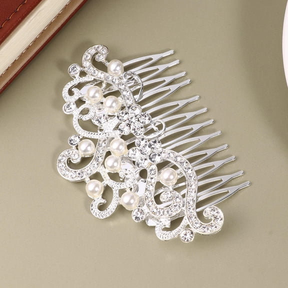 Raindrops Bridal Wedding Hair Accessory Bride Hair Comb Alloy Silver 1Set