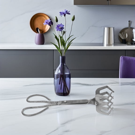FOMIYES Metal Crab Cracker with Handle and Anti-Pinch Design, Seafood Tool for Kitchen and Home Use