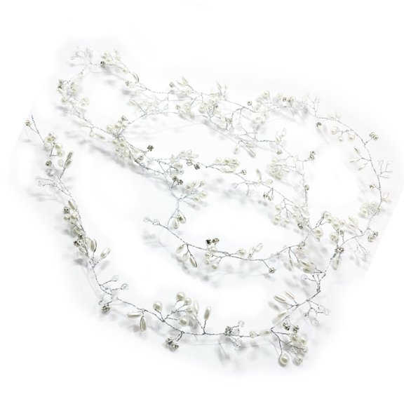 Raindrops Knotted Headbands for Women Crystal Hairband Bridal Hair Accessory Wedding 1Set