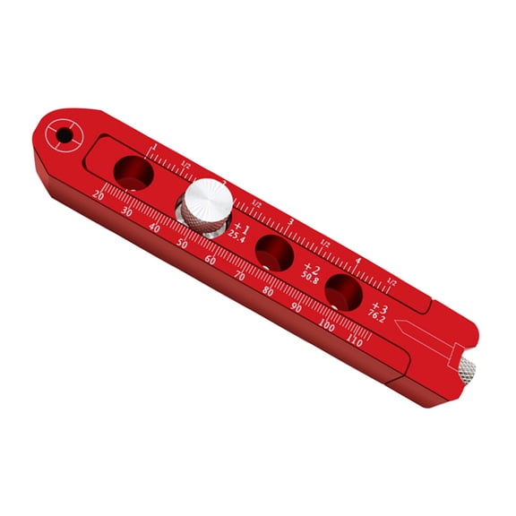 Aluminum Alloy Scribe for Woodworking Use with Red Color and Compact Size 1pc