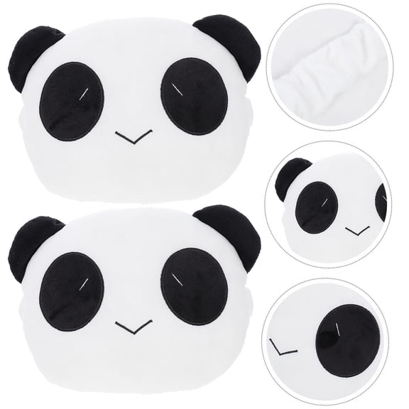 Raindrops Plush Car Seat Headrest Neck Support Pillow with Waist Rest Cushion for Home Multi 2pcs