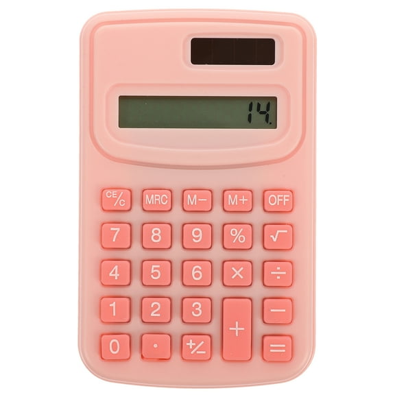 Raindrops Pocket Size Pink Calculator Calculators for Girls Small Multiplication