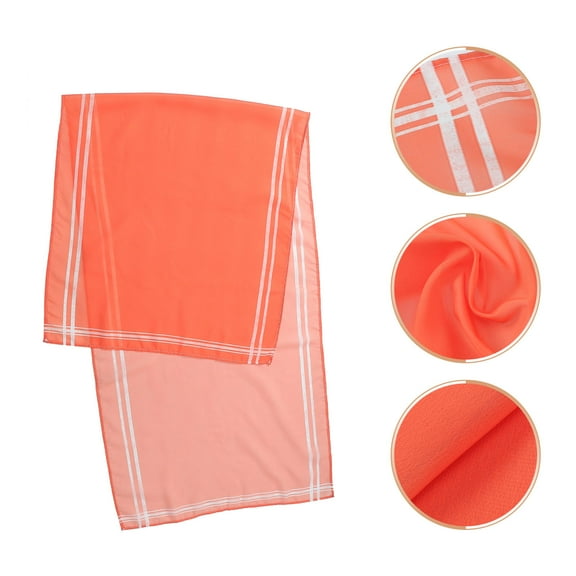 Kitandove Drooping Style Table Runner Orange For Dinner 1Pcs 55X19In