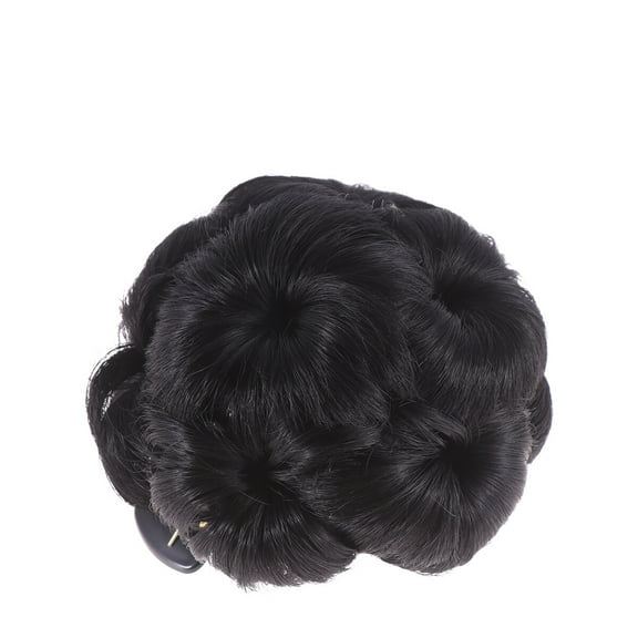 Raindrops Navy Hair Bun Clip with Flower Design for Decoration Made of High Temperature Fiber 1pc