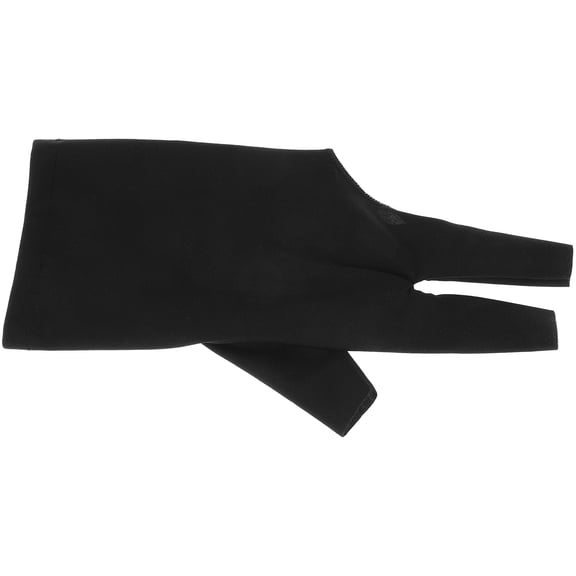 Raindrops Black Pool Table Glove with Three Finger Design for Improved Grip and Enhanced Control - 1 Piece