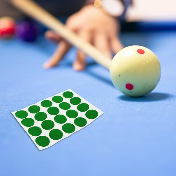 Raindrops Pool Table Spot Dot Stickers Billiard Dot Sticker Green Fluff 1 Sheet