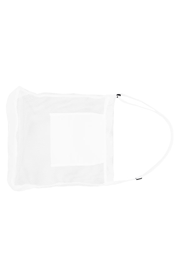 White Mesh Fruit Harvesting Bag with Pockets Lightweight Breathable Outdoor Foraging