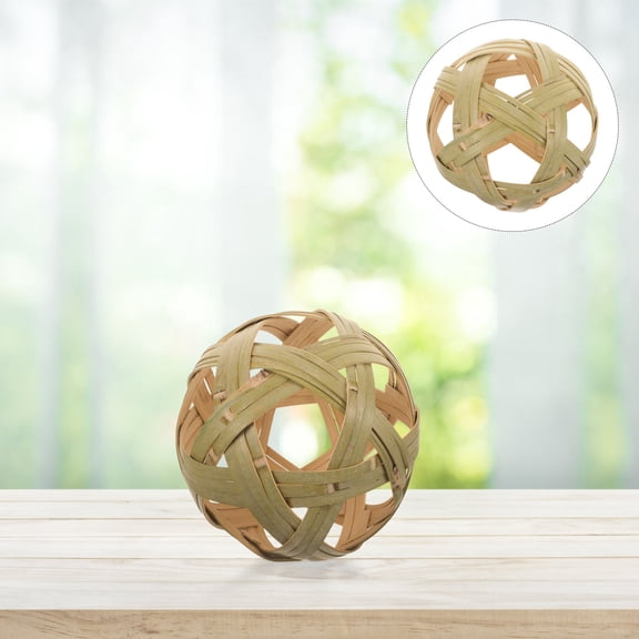 Raindrops Bamboo Woven Ball Toy Multi Homeowners 1Set 7.86X7.86X7.86in