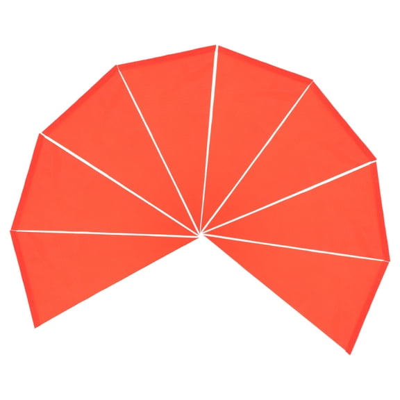 Raindrops Portable Bike Safety Flag for Decoration Made of PVC Orange Color with Strong Wind Resistance and Waterproof 8 Pieces