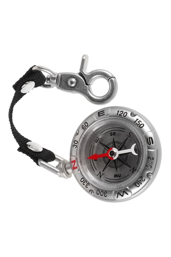 Vintage Style Compass Keychain Zinc Alloy Durable Navigation Tool