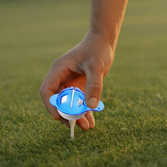 Raindrops Portable Golf Ball Line Marker Tool for Outdoor Use Provides Clear Marking ABS Blue 1 Piece