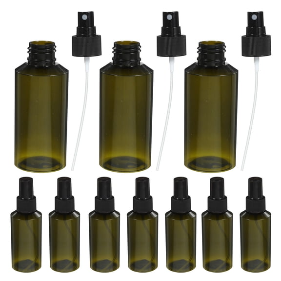 Raindrops Portable Green PET Spray Bottle for Liquid with Excellent Durability and Sealing Effect 10 pcs