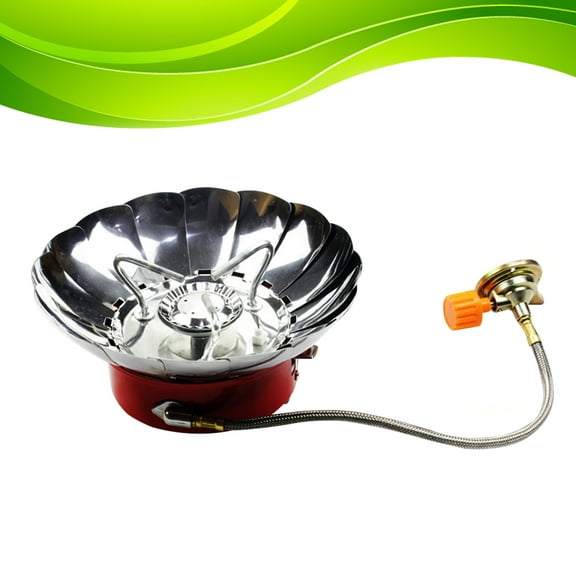 Raindrops Portable Outdoor Backpacking Camping Stove Foldable Camp Stove Burner (with Connection Tube)