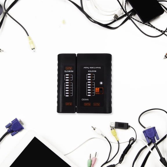 Raindrops Professional Ethernet Cable Tester with Easy-to-Use Design, ABS Network Wire Tester for Troubleshooting