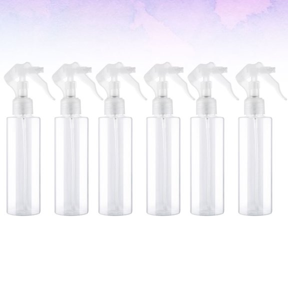 Raindrops Portable Plastic Spray Bottles Made from Durable Eco Friendly Material for Home Storage Use 6pcs 150ml