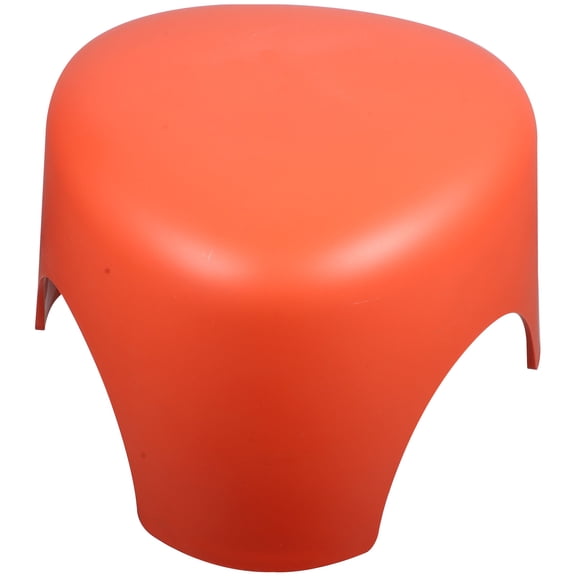 FOMIYES Red Plastic Step Stool for Bathroom with Non Slip Pads Lightweight Indoor Foot Stool