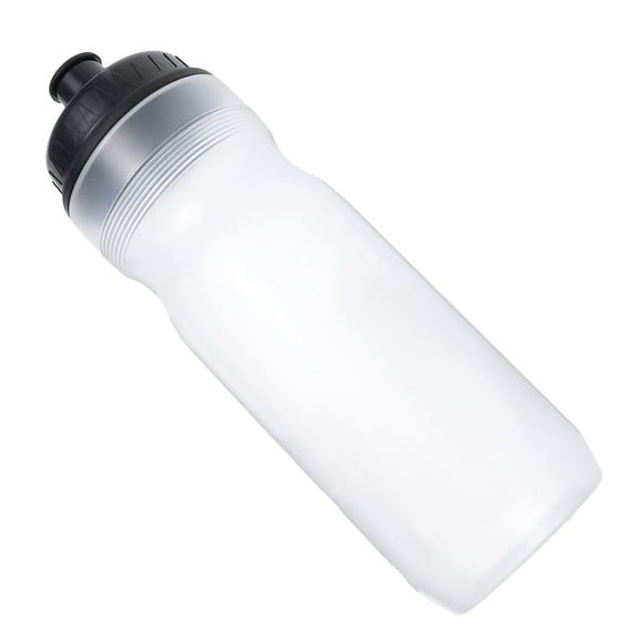Raindrops Outdoor White Fitness Drinking Bottle with Leak Proof Locking Large Spout
