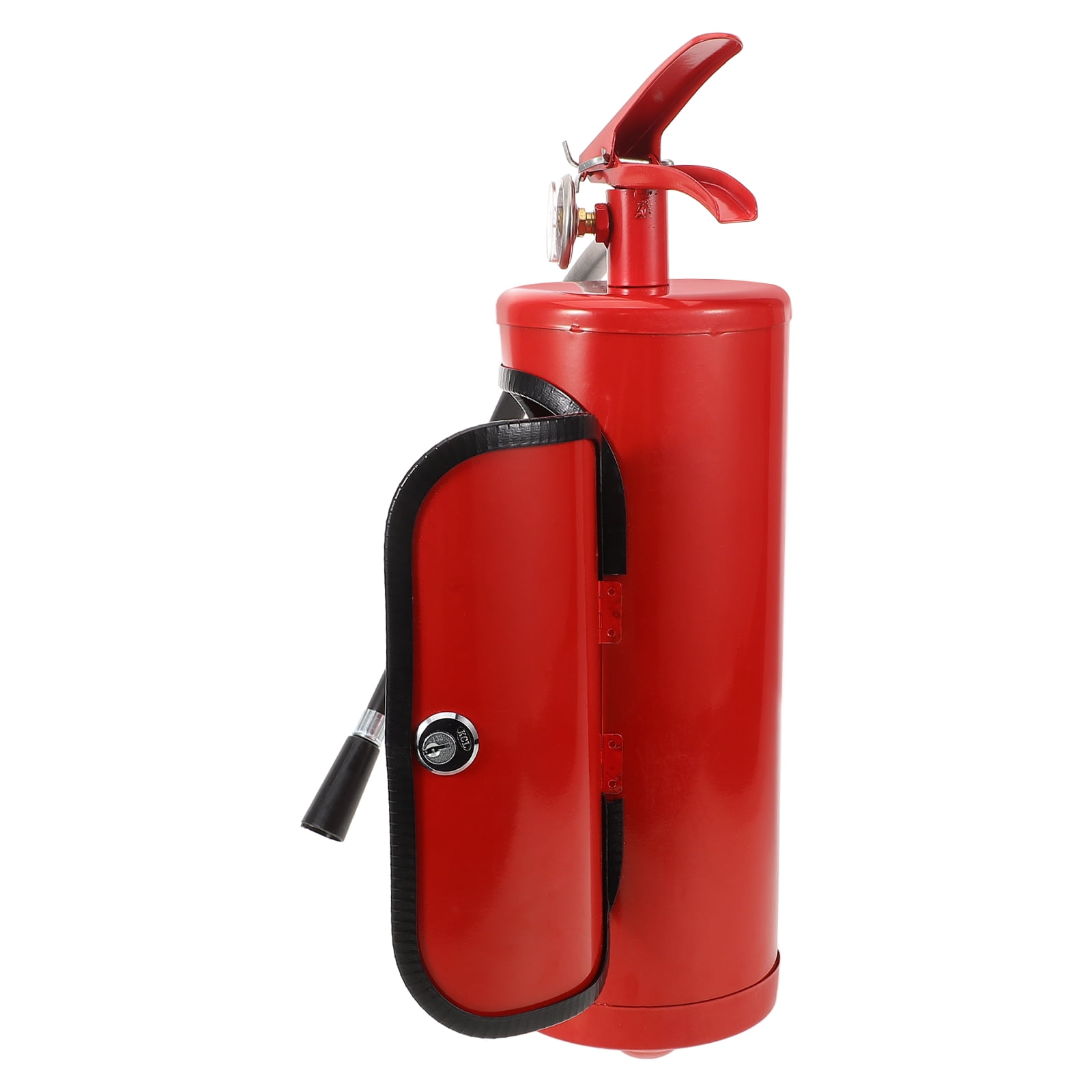 FOMIYES Red Fire Extinguisher Shaped Wine Holder Made of Plastic and Iron for Wine Bottle Storage and Decor