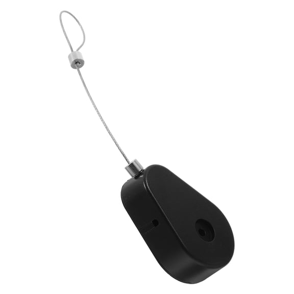 Raindrops Retractable Steel Cable Lock Automatic Retraction Black Plastic Security Protection 1Set