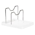 thumbnail image 1 of Raindrops Pot Handle Racks Pot Lid Storage Rack 20.10X15.10X12.90CM White, 1 of 8