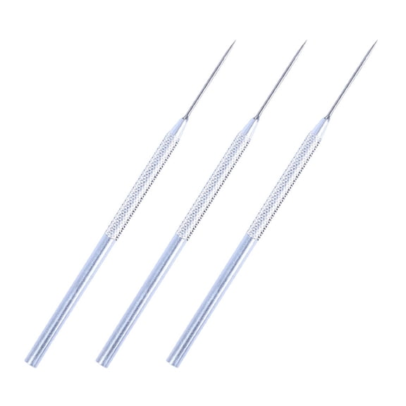 FOMIYES 3-Piece Plated Aluminum Clay Sculpting Tool Set for Pottery Carving and Modeling Crafts