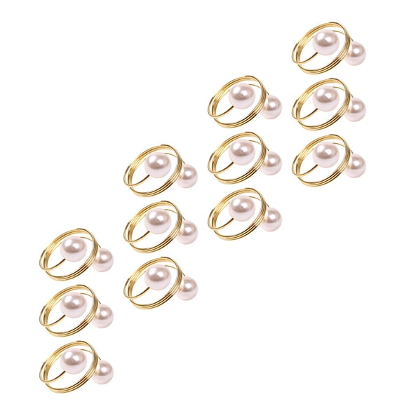 Raindrops Practical Napkin Rings 12Pcs Metal Napkin Rings Assorted Color Dinner Time