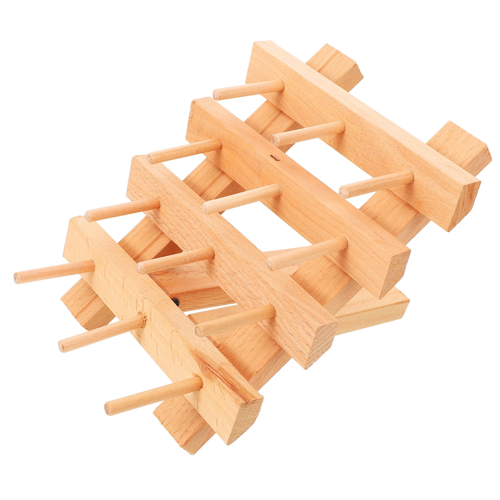 Raindrops Practical Wooden Spool Holder Household Spool Storage Rack ...