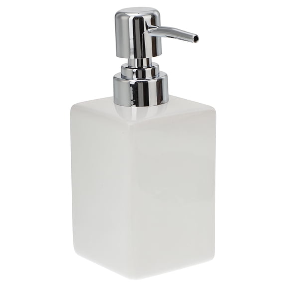 Raindrops Press for Shampoo and Conditioner Hand Soap Dispenser White