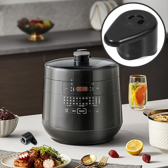 Raindrops Pressure Cooker Relief Jigger Valve Parts Black PP for Kitchen Use 1Pack