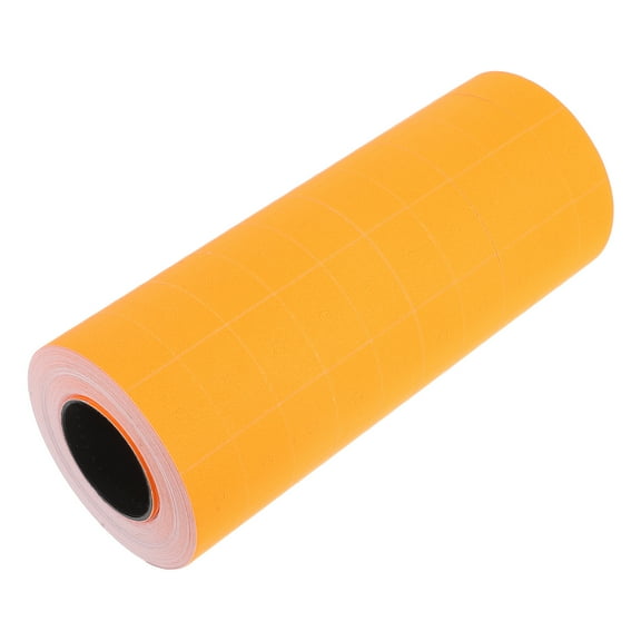 FOMIYES Orange Price Labels Roll for Labeler Paper Ideal for Retail and Warehouse Use